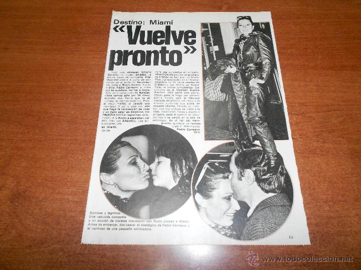 Coleccionismo de Revistas y Peri&oacute;dicos: RECORTE DE PRENSA 1980: ROC&Iacute;O JURADO