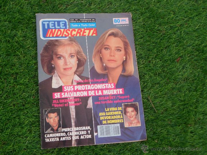 Coleccionismo de Revistas y Peri&oacute;dicos: LA LEY DE LOS ANGELES - PIERCE BROSNAN - AVA GARDNER ... TELE INDISCRETA N&ordm; 197 - COMPLETA