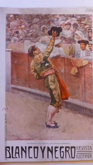 Coleccionismo de Revistas y Peri&oacute;dicos: Revista Blanco y Negro. N&uacute;m. 1.213. 16 agosto 1914. Verano en Madrid. I Guerra Mundial.