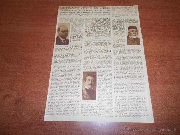 Collection Magazines and Newspapers: ANTIGUO RECORTE DE PRENSA MART&Iacute;NEZ KLEISER, ADOLFO SANDOVAL, LUIS RUIZ CONTRERAS