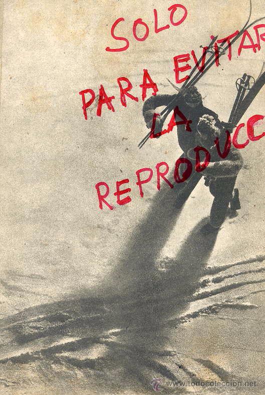 Colecionismo de Revistas e Jornais: A.CAMPA&Ntilde;A 1946 A ESQUIAR FOTO HOJA LIBRO