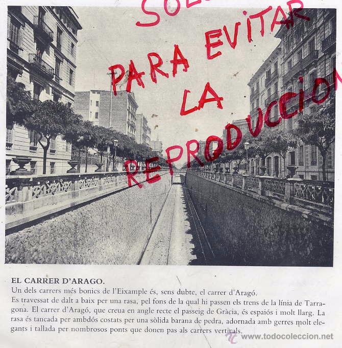 Sammeln von Zeitschriften und Zeitungen: BARCELONA FA CENT ANYS  CALLE ARAGON  VIA TREN HOJA LIBRO