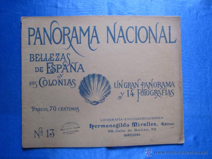 Coleccionismo de revistas y peri&oacute;dicos: PANORAMA NACIONAL. N&ordm; 13. VISTA PANOR&Aacute;MICA DE CARTAGENA. HERMENEGILDO MIRALLES EDITOR. BCN, 1896.