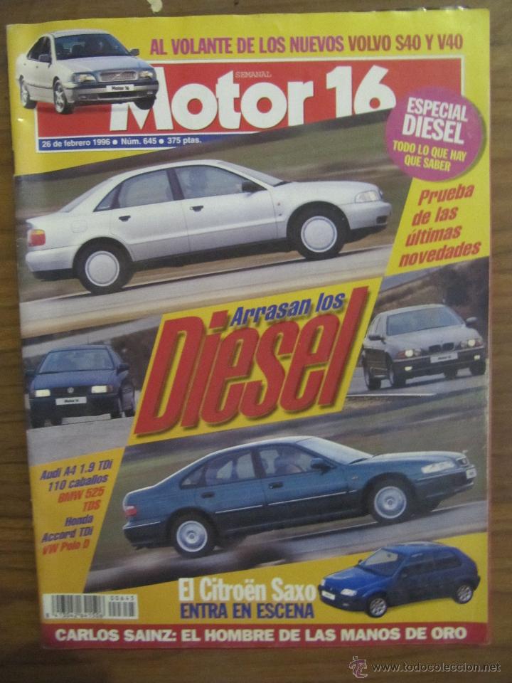 Coleccionismo de Revistas y Peri&oacute;dicos: MOTOR 16. 26 DE FEBRERO 1996. N&ordm; 645