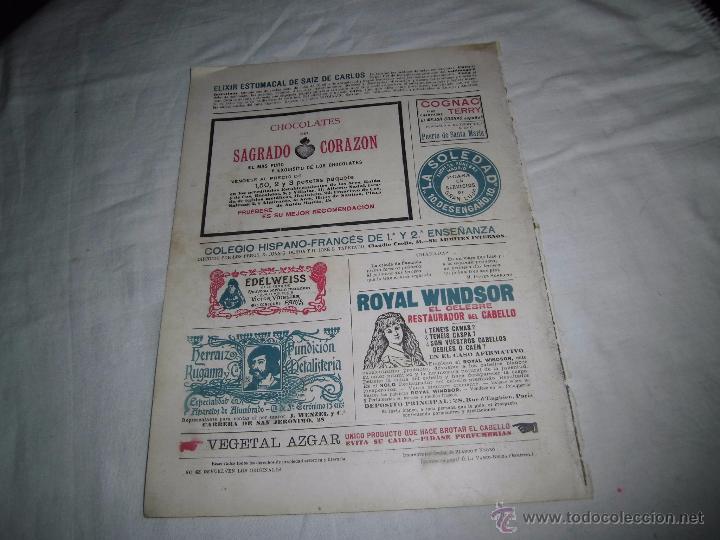 Coleccionismo de Revistas y Peri&oacute;dicos: PUBLICIDAD CHOCOLATES SAGRADO CORAZON/HERRAIZ FUNDICION  HOJA DE REVISTA BLANCO Y NEGRO 1902