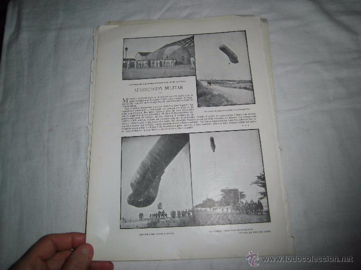 Sammeln von Zeitschriften und Zeitungen: GUADALAJARA AEROESTACION MILITAR HOJA DE REVISTA BLANCO Y NEGRO 1902
