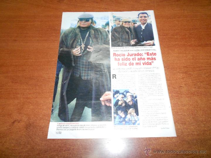 Coleccionismo de Revistas y Peri&oacute;dicos: RECORTE DE PRENSA 1997: ROCIO JURADO