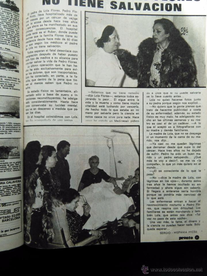 Coleccionismo de revistas y peri&oacute;dicos: RECORTE lola flores