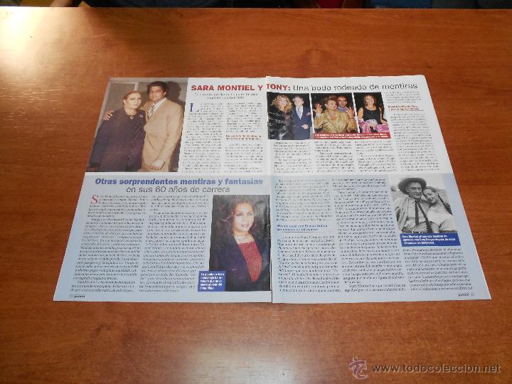 Coleccionismo de revistas y peri&oacute;dicos: RECORTE DE PRENSA: SARA MONTIEL