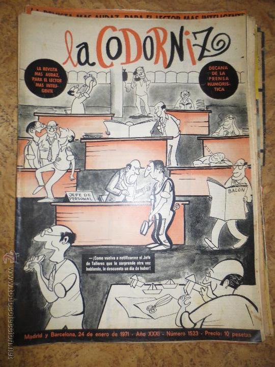 Coleccionismo de Revistas y Peri&oacute;dicos: la codorniz 1523 madrid barcelona