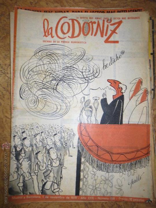 Coleccionismo de Revistas y Peri&oacute;dicos: la codorniz 1511 madrid barcelona