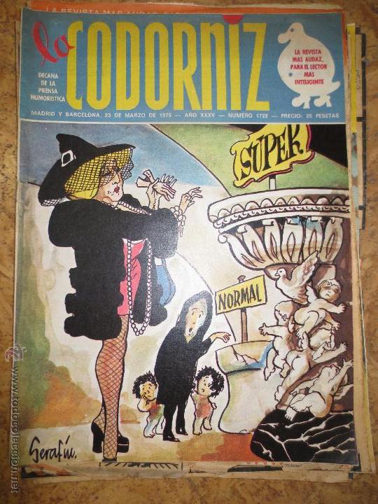 Coleccionismo de Revistas y Peri&oacute;dicos: la codorniz  1722  madrid barcelona