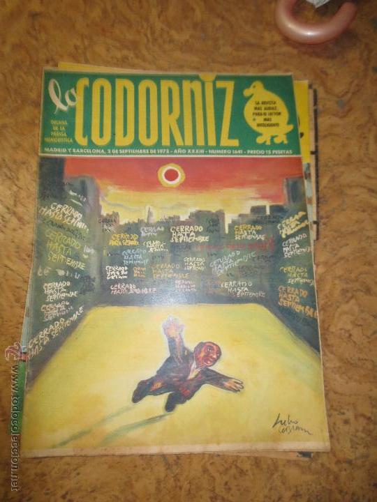 Coleccionismo de Revistas y Peri&oacute;dicos: 1641   la codorniz   madrid   barcelona