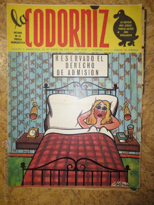 Coleccionismo de Revistas y Peri&oacute;dicos: 1714    la codorniz   madrid barcelona