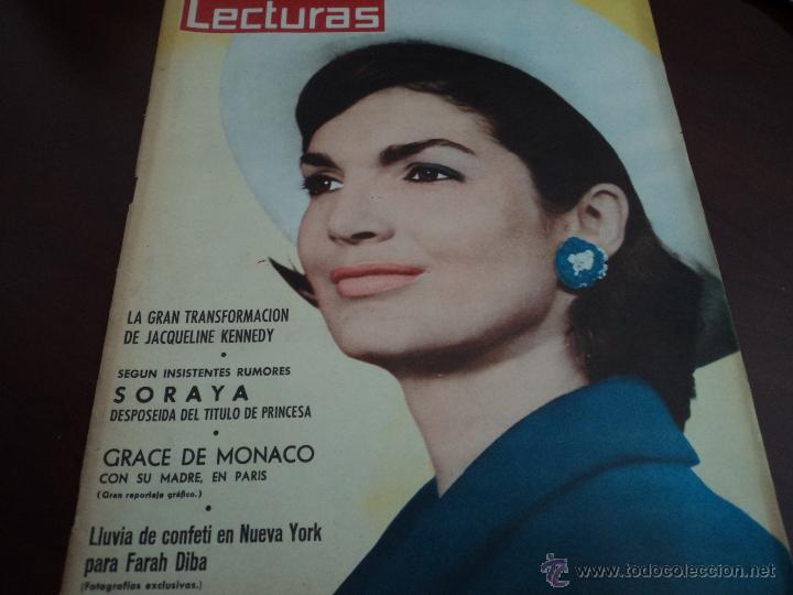 Coleccionismo de revistas y peri&oacute;dicos: revista lecturas numero 523 abril 1962 jacqueline kennedy