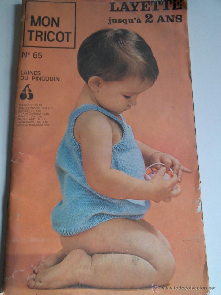Collectionnisme de Revues et Journaux: Revista francesa de tejidos y confecci&oacute;n Mon Tricot especial ni&ntilde;os a&ntilde;os 60