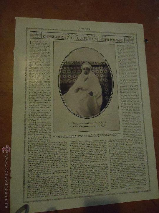 Colecionismo de Revistas e Jornais: ORIGINAL A&Ntilde;OS 20 - VISITA A TETUAN, JALIFA MULEY EL MEHDI VEN ISMAIL EN EL A&Ntilde;O 1920