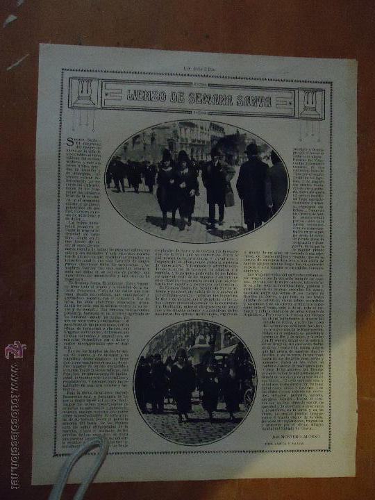 Colecionismo de Revistas e Jornais: ORIGINAL A&Ntilde;OS 20 - 1921 SEMANA SANTA SEVILLA  SEVILLA MUJERES DE MANTILLA
