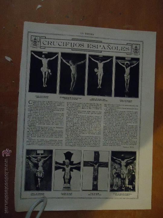 Colecionismo de Revistas e Jornais: ORIGINAL A&Ntilde;OS 20 - 1921 COLECCIONISTAS DE SEMANA SANTA, CRUCIFIJOS ESPA&Ntilde;OLES