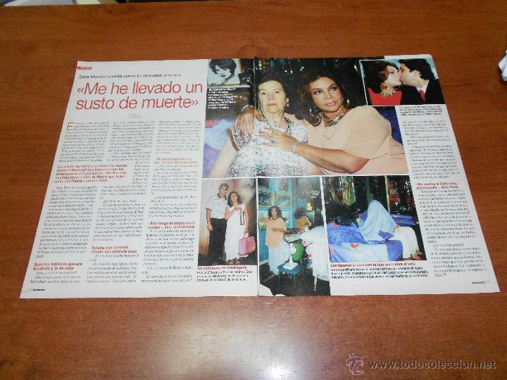 Coleccionismo de revistas y peri&oacute;dicos: RECORTE DE PRENSA 2001: SARA MONTIEL