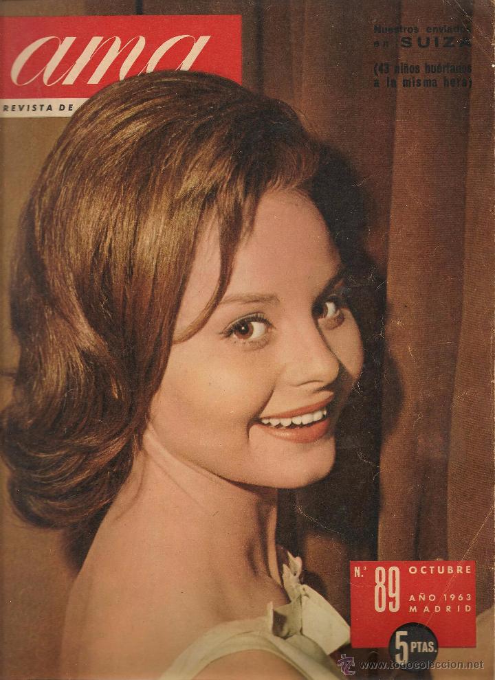 Coleccionismo de Revistas y Peri&oacute;dicos: AMA. LA REVISTA DE LAS AMAS DE CASA. N&ordm; 89. ROCIO DURCAL. OCTUBRE 1963. (B/A14)