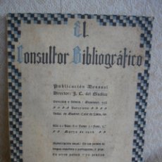 Coleccionismo de Revistas y Periódicos: EL CONSULTOR BIBLIOGRÁFICO. AÑO II, Nº8, MARZO DE 1926
