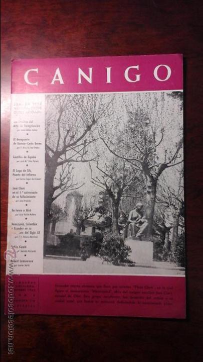 Collection Magazines and Newspapers: REVISTA CANIGO N&deg; 116 A&Ntilde;O 1963. OLOT / JOSEP CLARA/ EL AEROPUERTO DE GERONA