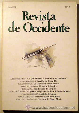 Sammeln von Zeitschriften und Zeitungen: REVISTA DE OCCIDENTE. Octubre-diciembre de 1981