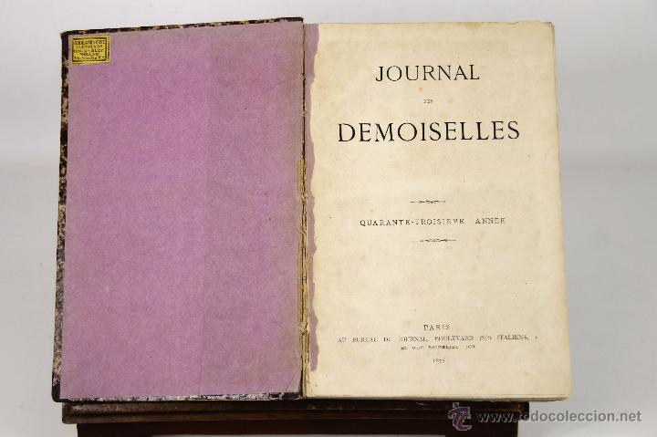 Sammeln von Zeitschriften und Zeitungen: 7046 - JOURNAL DES DEMOISELLES,VOL. 43. VV. AA.(VER DESCRIP).  EDI. BOULEVARD DES ITALIENS. 1875.