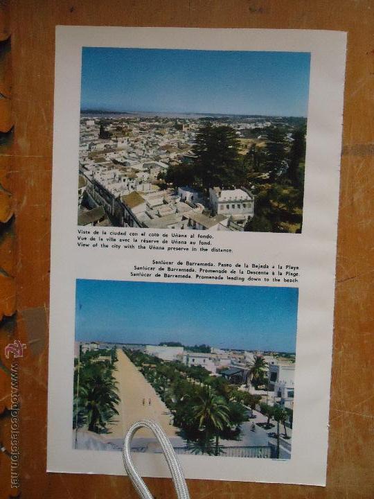 Colecionismo de Revistas e Jornais: HOJA INFORMACION CADIZ - FOTOGRAFIAS DE ARCOS DE LA FRONTERA Y SANLUCAR DE BARRAMEDA