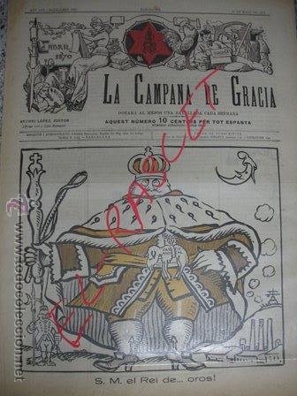 Collection Magazines and Newspapers: - LA CAMPANA DE GRACIA - ANY LIV -  BATALLADA  2803 - BARCELONA    10  DE MARC  DE 1923  -