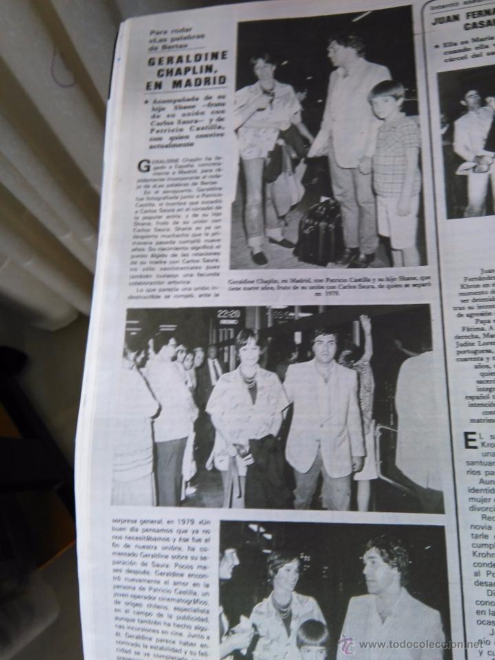Coleccionismo de Revistas y Peri&oacute;dicos: recorte GERALDINE CHAPLIN