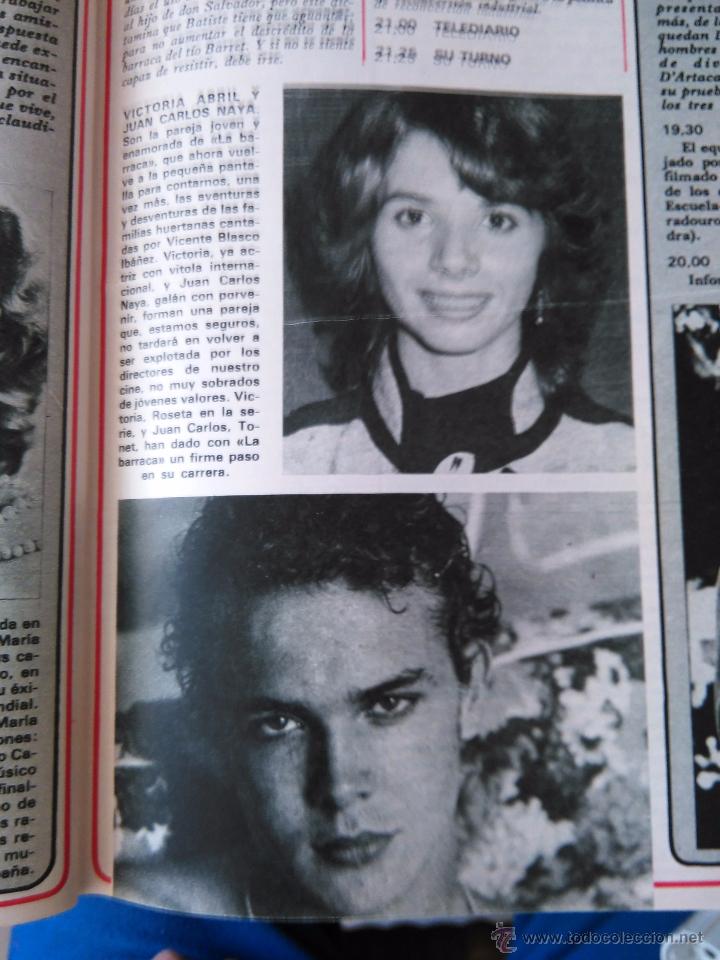 Coleccionismo de revistas y peri&oacute;dicos: recorte VICTORIA ABRIL JUAN CARLOS NAYA