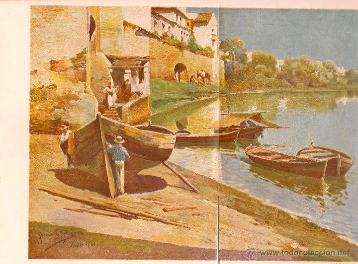 Collezionismo di Riviste e Giornali: L&aacute;mina: paisajes sevillanos a orillas del Guadalquivir / M. Garc&iacute;a y Rodr&iacute;guez - 1921