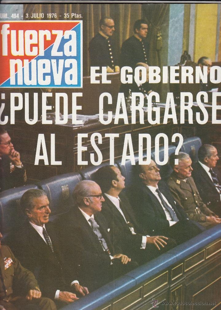 Coleccionismo de Revistas y Peri&oacute;dicos: REVISTA HOLA N&ordm; 494 A&Ntilde;O 1976. EL GOBIERNO &iquest;PUEDE CARGARSE AL ESTADO?.