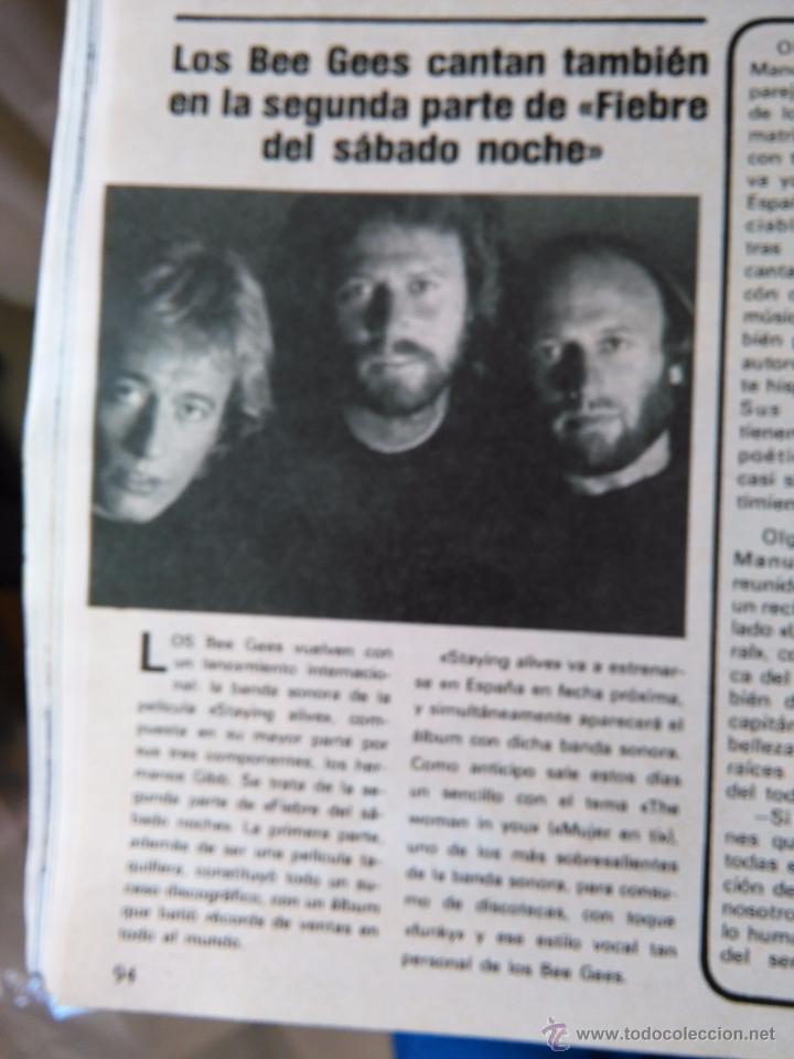 Coleccionismo de Revistas y Peri&oacute;dicos: RECORTE bee gees