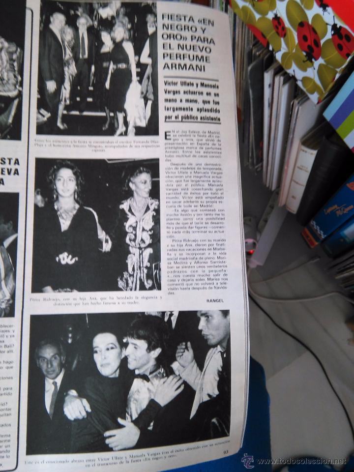 Coleccionismo de Revistas y Peri&oacute;dicos: RECORTE victor ullate manuela vargas perfume armani