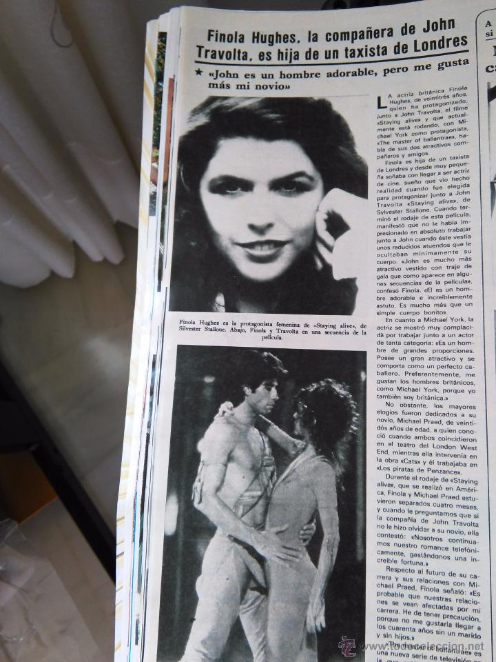 Collection Magazines and Newspapers: recorte finola hughes staying alive john travolta