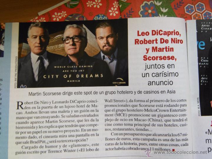 Coleccionismo de Revistas y Peri&oacute;dicos: recorte leo dicaprio robert de niro martin scorsese