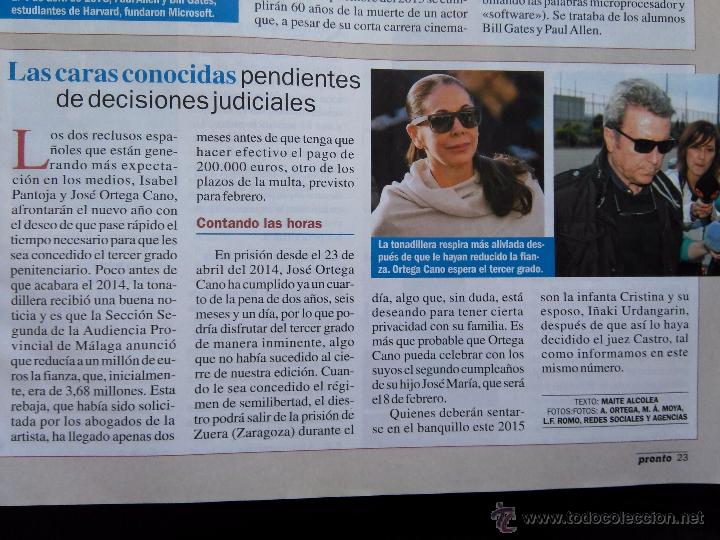 Coleccionismo de Revistas y Peri&oacute;dicos: RECORTE isabel pantoja ortega cano