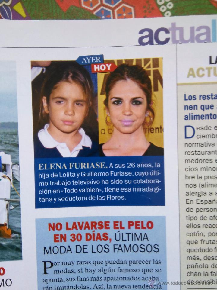 Coleccionismo de revistas y peri&oacute;dicos: RECORTE elena furiase flores lola