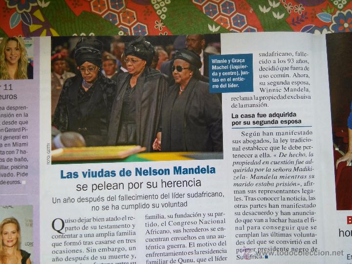 Sammeln von Zeitschriften und Zeitungen: recorte las viudas de nelson mandela