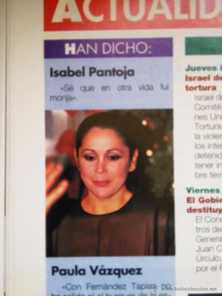 Coleccionismo de Revistas y Peri&oacute;dicos: RECORTE isabel pantoja fue monja