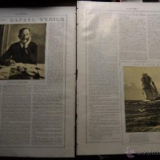Coleccionismo de Revistas y Periódicos: HOMBRES QUE VALEN: RAFAEL VEHILS 2 PAGINAS DE RESEÑA ENTREVISTA EN LA ESFERA 1916. Lote 55004726