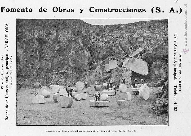 Resultado de imagen de Fomento de Obras y Construcciones S.A. Año 1907