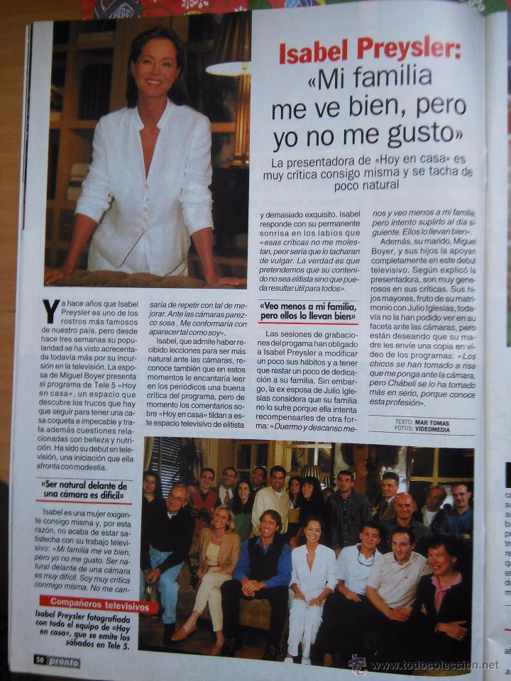 Coleccionismo de Revistas y Peri&oacute;dicos: RECORTE isabel preysler
