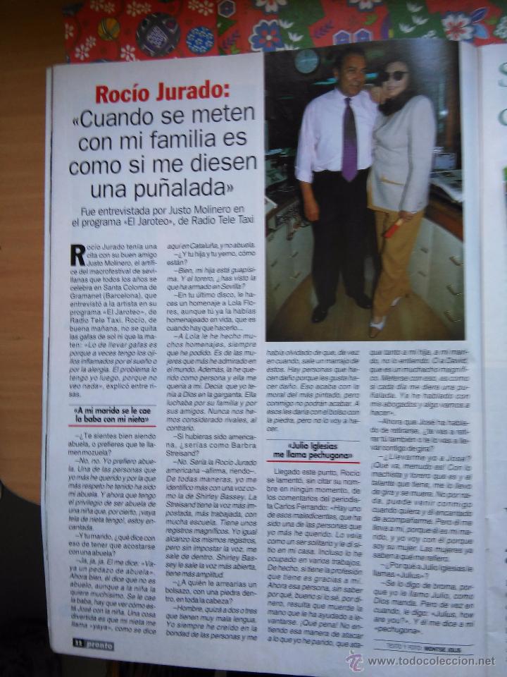 Coleccionismo de Revistas y Peri&oacute;dicos: recorte rocio jurado