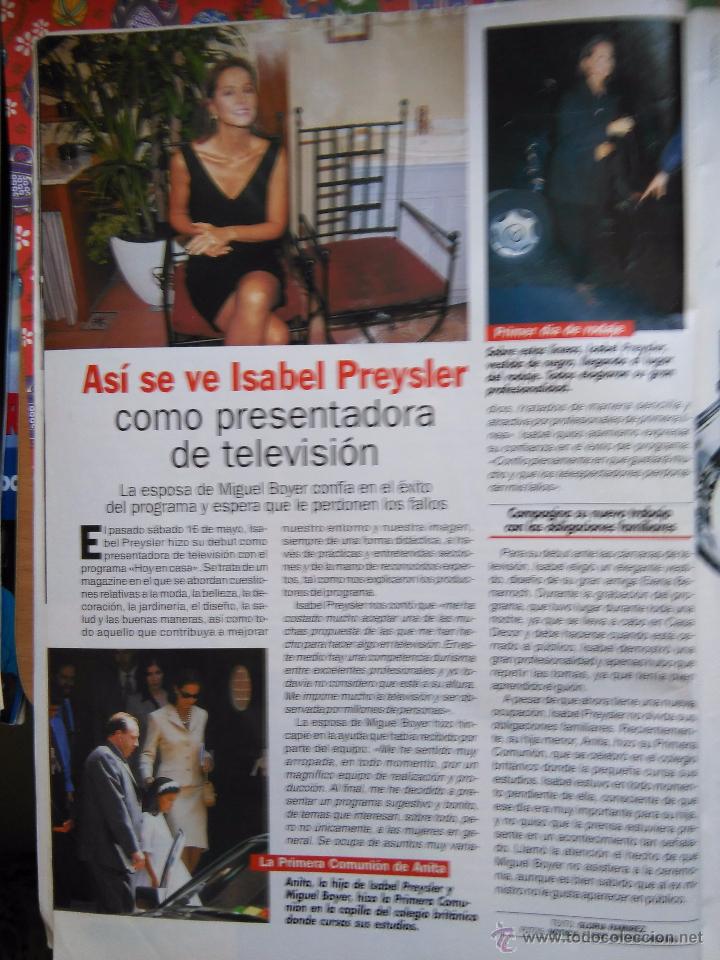 Coleccionismo de Revistas y Peri&oacute;dicos: RECORTE isabel preysler