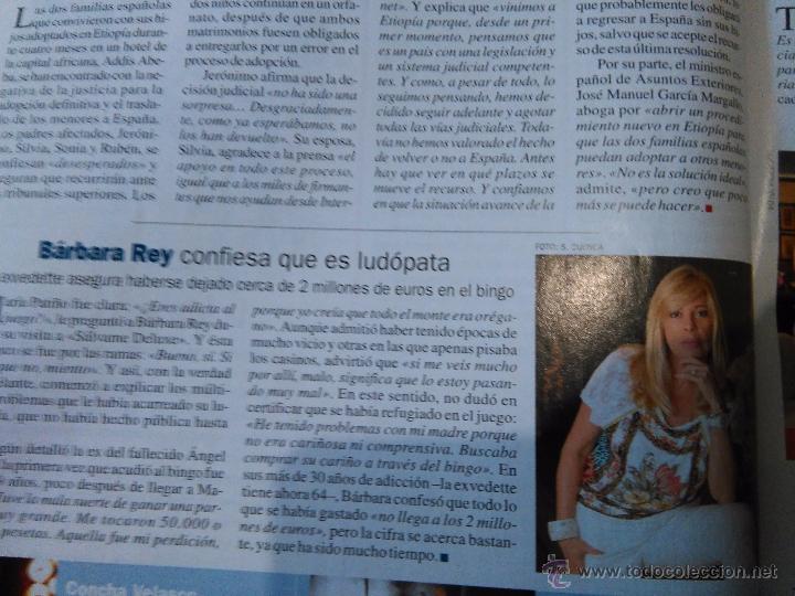 Coleccionismo de revistas y peri&oacute;dicos: recorte barbara rey