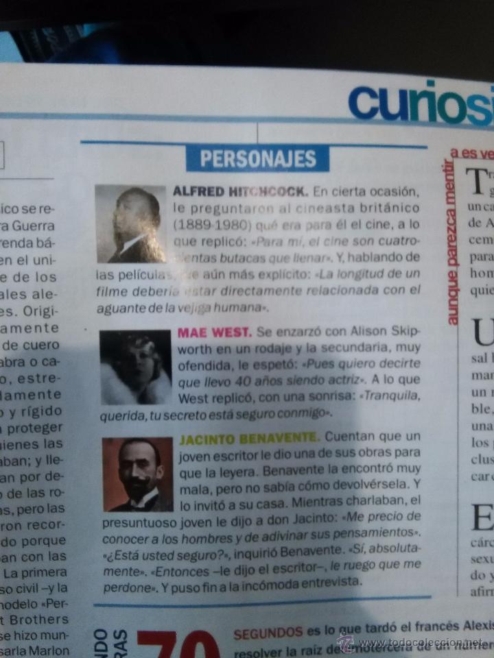 Coleccionismo de Revistas y Peri&oacute;dicos: recorte mae west alfred hitchcock